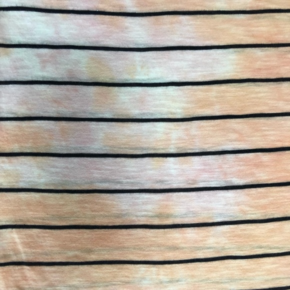 Anthropologie Striped Tie Dye Tee - Picture 2 of 2